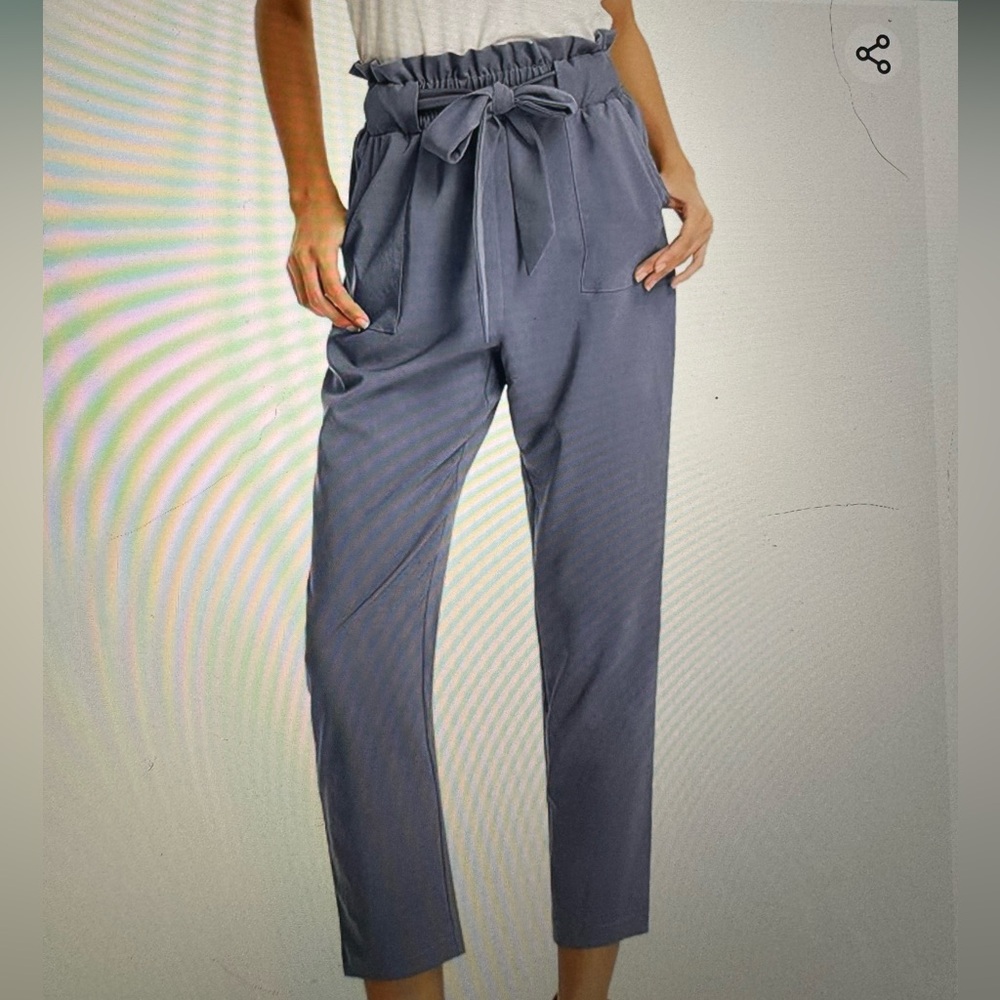 Grace Karin Women’s Cropped Paper Bag Pants, Size S